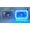 Blue, variant on 1983-1988 Ford Ranger 7X6 H6014/6052/6054 Chrome Crystal SMD Ring Halo Amber Headlight Conversion