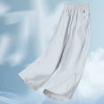 thumbnail image 7 of TOWED22 Girls Sweatpants Pants Wide Leg Flare Pants Teen Kids Elastic Casual Trousers with Pocket(Blue,4-5 Y), 7 of 7