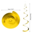 thumbnail image 2 of 18uds Oro Fiesta Colgante Doble Tira Colgante Decoraciones Plástico Techo Serpentinas Fiesta Decoraciones para Cumpleaños Fiesta con Colgar Etiqueta Cuerda, Gancho, 2 of 7
