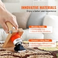 thumbnail image 5 of VEVOR Carpet Trimmer with Shearing Guide, 200W Electric Speed Adjustable Rug Carver, Wooden Handle Carpet Carving Clippers, Tufting Shears with 2 Blades, for Handmade Rug Cleaning and Tufted Rug, 5 of 8
