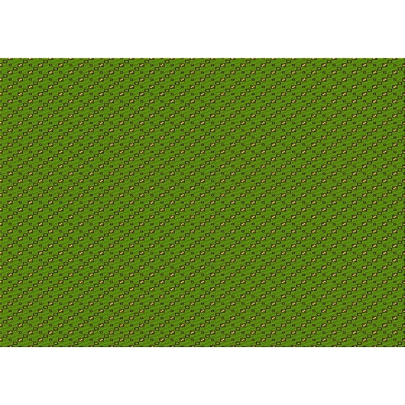 Ahgly Company Indoor Rectangle Patterned Alien Green Area Rugs, 6' x 9'