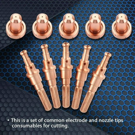 

5Pcs 9-8215 Plasma Cutter Torch Electrode 9-8210 Nozzle Replacement Tool Set