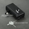 thumbnail image 5 of All in One Triple Jet Flame Butane Torch Lighter Built-In Cutter, Cutter V Cut, Punch, Holder Function, Draw Enhancer Tool, Refillable And Adjustable Windproof Lighter. (Sold Without Gas), 5 of 8