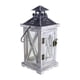 thumbnail image 2 of Lámpara de madera, farol de cera, decoración de mesa, iluminación decorativa, estante de madera, portátil, 2 niveles, para dormitorio, 2 of 9