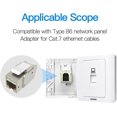 thumbnail image 4 of Rj45 Modular Jack, Cat7 Cat6 Cat5 Rj45 8p8c Network Keystone Jack Rj45 Socket In-line Coupler Female To Female Metal Shell High Shielding Coupler Ethe, 4 of 5