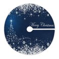 thumbnail image 1 of Falda de árbol de Navidad ATTX copos de nieve azules 120 cm, 1 of 6