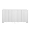 thumbnail image 4 of Harper & Bright Designs Wood Sideboard Cabinet with Storage, Fluted Console Cabinet with Doors and Shelves for Living Rooms, Entrance and Study Rooms, White, 4 of 12