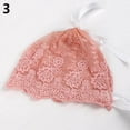 thumbnail image 6 of SPRING PARK 3 Colors Cute Newborn Girls Boys Lovely Cotton Lace Floral Cap Photography Prop Hat with Strap, 6 of 6