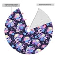 thumbnail image 2 of Rateoe cool flower Skull Print Christmas Tree Skirt 30" for Xmas Holiday New Year Party Circle Tree Mat Ornaments Decoration, 2 of 7