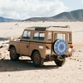 thumbnail image 5 of Haiem Spare Tire Cover , Wheel Cover with Blue Watercolor printed, Camper Spare Tire Cover Fit for Jeep Wrangler Rv SUV Truck Travel Trailer-17 inch, 5 of 8