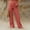 Watermelon Red, variant on Dasayo High Rise Pants Women Beach Palazzo Beige Straight-Leg Trousers Drawstring Solid Flowy Pants Women's Sweatpants L