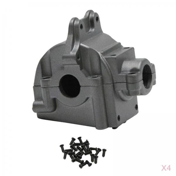 Carcasa de caja de cambios 4 piezas para WLtoys 144001, accesorios de gris Sunnimix Caja de cambios de coche RC