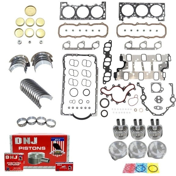 DNJ EK424 Engine Rebuild Kit Fits Cars & Trucks 1997-2000 Ford Mazda Aerostar B4000 Explorer Ranger 4.0L OHV V6 12V 245cid 4016cc