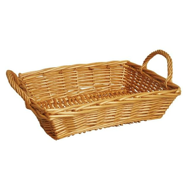 Wald Imports 6601 16 in. Rectangle Honey Willow Basket