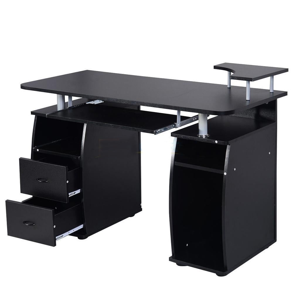 UBesGoo Computer Desk w/Monitor Printer Shelf Laptop Desk Workstatio n
