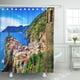thumbnail image 1 of Cortina de ducha ABPHQTO Vista panorámica del pueblo Vernazza y Ocean Coast poliéster 152x180 cm, 1 of 2
