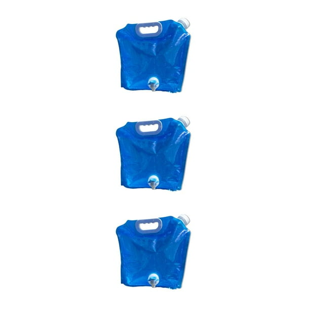 Greeniant Bolsa de agua con Contenedor plegable Emergencia Camping Viaje Recargable Dispensador de bebidas Accesorios Azul, 5L Type1 NO1
