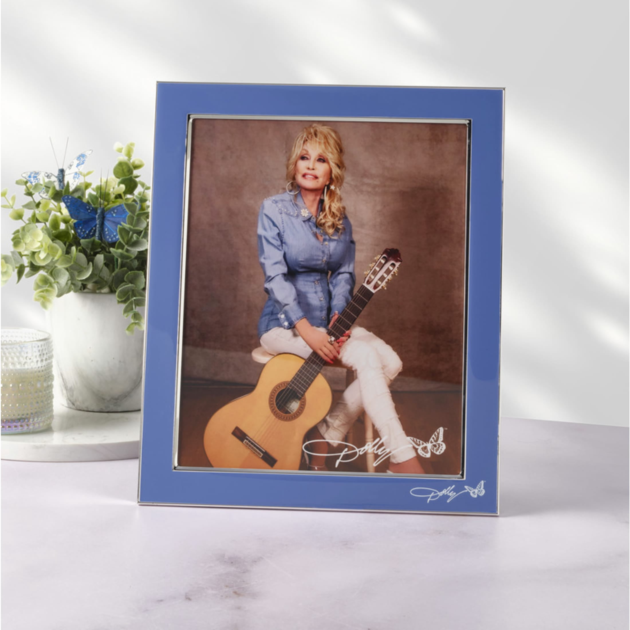 Dolly Parton 9.5X11.5 in Denim Metal Frame - 8X10