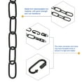 thumbnail image 4 of Uxcell 24" Long Hook Rings Connectors Pendant Light Fixture Chain Black 1 Set, 4 of 5