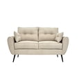 thumbnail image 2 of Love Seat Kessa Muebles Chris Beige, 2 of 6