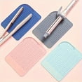 thumbnail image 7 of Curling Iron Heat Resistant Mat, Hair Straightener Insulation Pad, Heat Protection Scalding Splint for Curling Wands, Flexible Odorless Silicone Heat Resistant Mat with Storage Pouch, 7 of 7