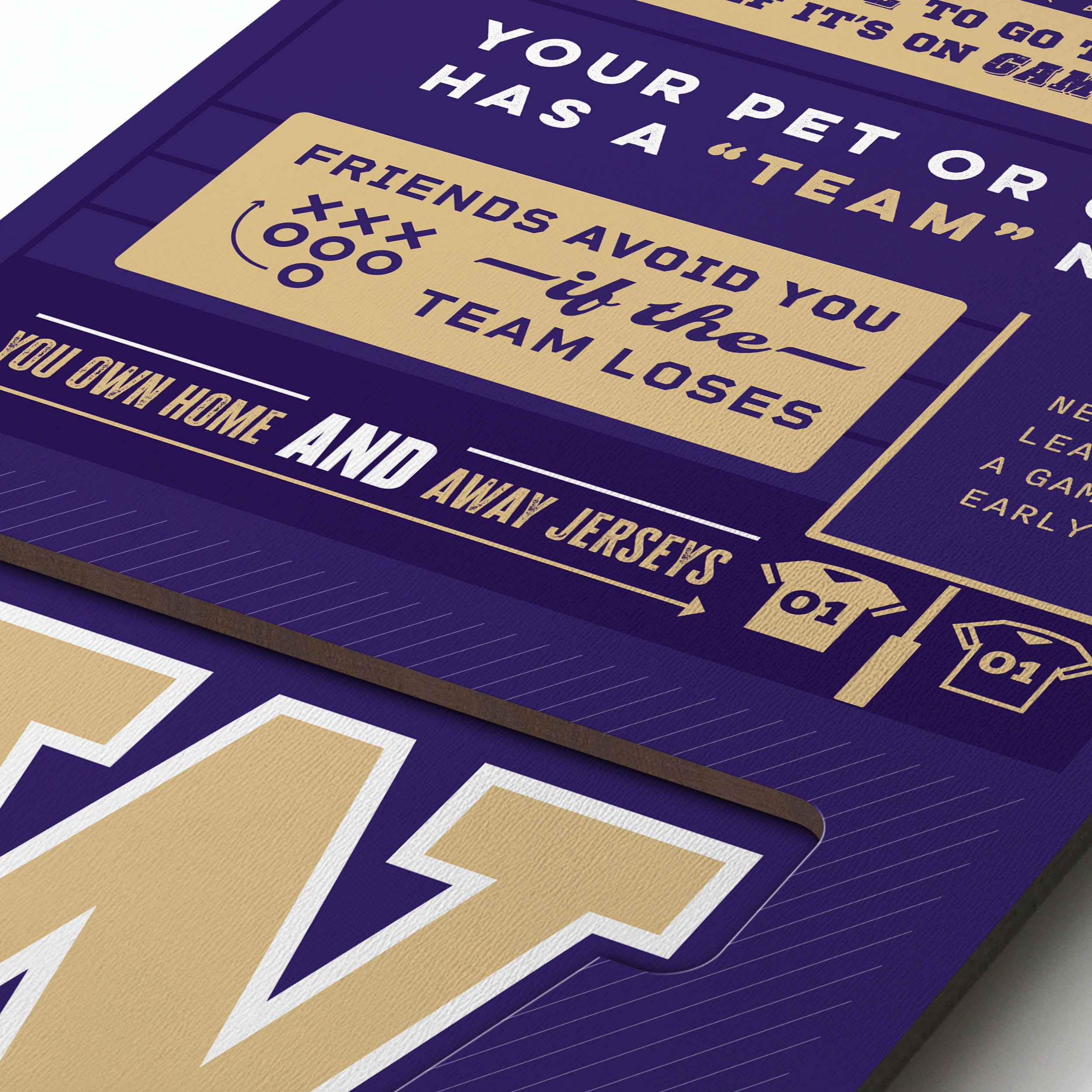 YouTheFan NCAA Washington Huskies 3D Top 10 Wall Art