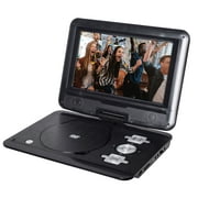 onn 10-Inch Black 480p Portable DVD Player Kit with Screen Swivel and Built-in Speakers