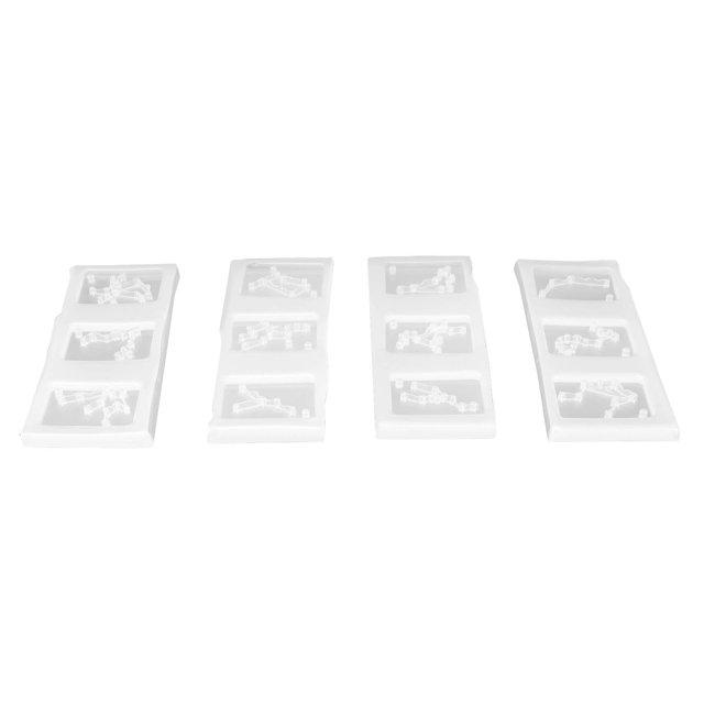 Molde para pasteles, 4 piezas/juego de letrero de silicona colgante, molde de silicona, molde para letrero, tecnología de vanguardia