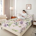 thumbnail image 4 of Castle Fairy Animal Owl Queen Sheet Sets for Boys Girls,Tree Leaves Bed Set, 4 of 7