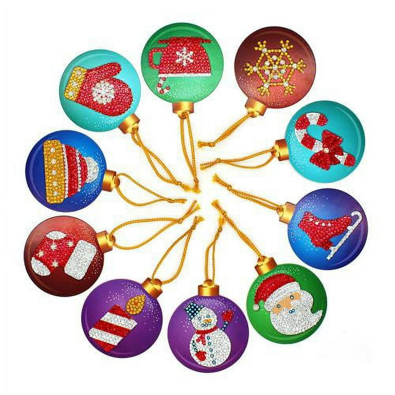 YCSMGR 5D Christmas Diamond Painting Kits with Keychains, Christmas Diamond  Art Ornaments and Crafts Key Chain for Kids, Girls and Boys Ages 6-12