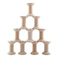 thumbnail image 5 of 24Pcs Wooden Empty Thread Spools Large Unfinished Wood Spools Wire Weaving Bobbins for Arts Crafts Cord Roll, 5 of 8