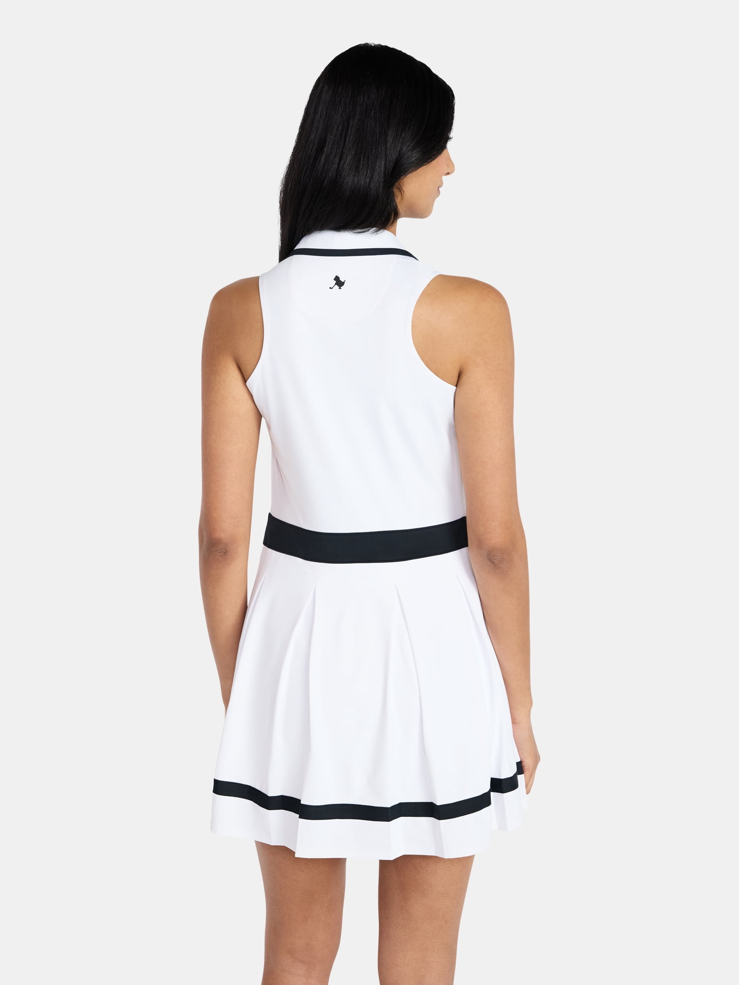 Birdie Bound Women's Ida Sleeveless Polo Dress with Bike Shorts Liner, Sizes XS-XXL