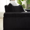 thumbnail image 3 of Oversized Corduroy Chaise Lounge with Ottoman, Comfy Thicked Upholstered Sofa Chair with a Back Pillow and 2 toss Pillows, Modern Sleeper Sofa Couch for Living Room, 3 of 5