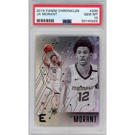 Graded 2019-20 Panini Chronicles Ja Morant #230 Rookie RC Basketball Card PSA 10 Gem Mint