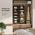 6Shelf Hanging Closet Organizer with 3 Removable Drawers & Side