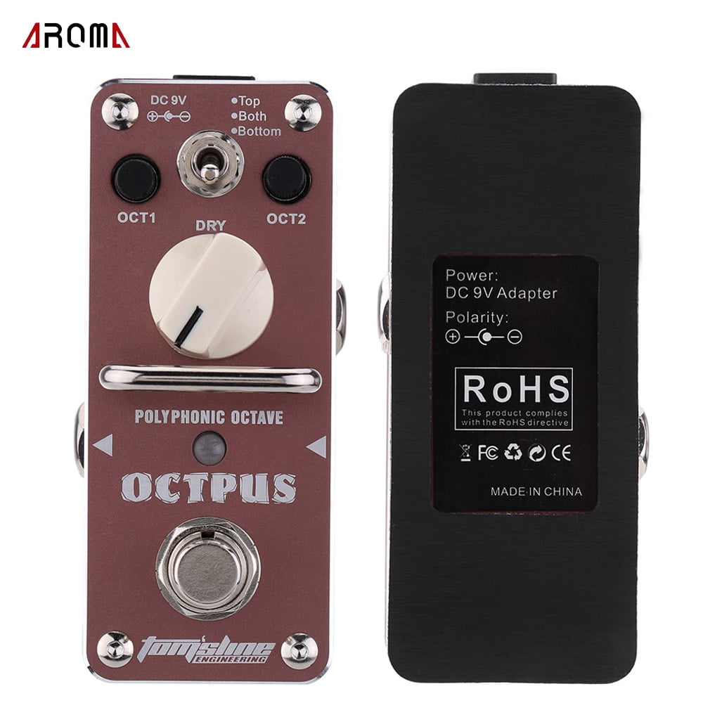 Aibecy Octave Electric Guitar Effect Pedal AOS-3 Octpus Polyphonic Mini Single Effect True Bypass
