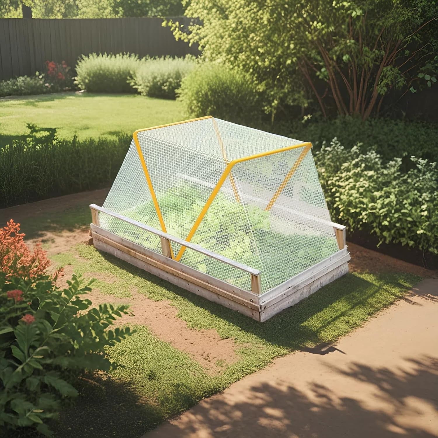 Garden Row Accelerator Plants Cover Foldable Raised Garden Beds Greenhouse Cover Vegetable Rows Plant Protector Plant Net Cage Guard Greenhouse Cover 1 Pc 80 x 34 x 35 cm