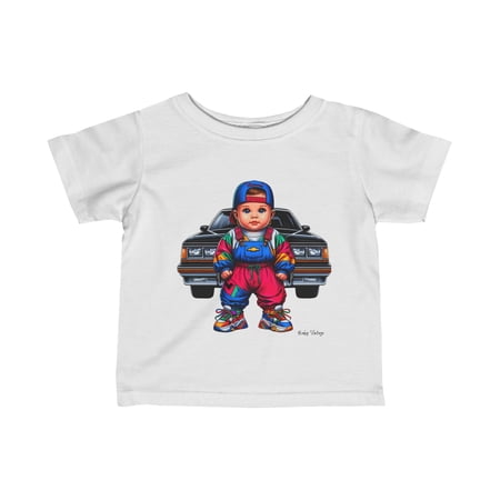 Retro Baby & Chevy Infant Fine Jersey Tee