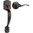 thumbnail image 1 of Front Door Handle and Deadbolt Set  Front Door Lock Set  Oil-Rubbed Bronze  Vintage Lower Half Entry Handleset  Entry Door Handle with Reversible Lever, 1 of 8