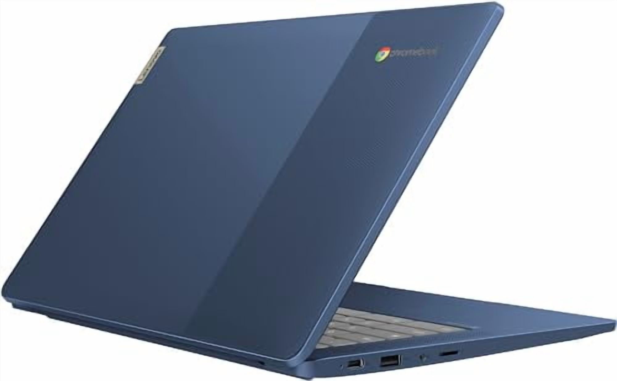 Lenovo IdeaPad Slim 3 14" Chromebook Laptop (14" FHD Touchscreen, 8-Core MediaTek Kompanio 520, 4GB RAM, 128GB(64GB eMMC+64GB SD)), Webcam, 13.5-Hrs Long-Battery Life, Chrome OS, Abyss Blue