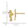 thumbnail image 3 of FB Jewels 14K Yellow Gold Mini Seahorse Post Earrings, 3 of 3