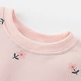 thumbnail image 6 of Kiijoy Toddler Girls Floral Sweatshirt Fall Casual Long Sleeve Pullover Top, Sizes 4-5, 6 of 7