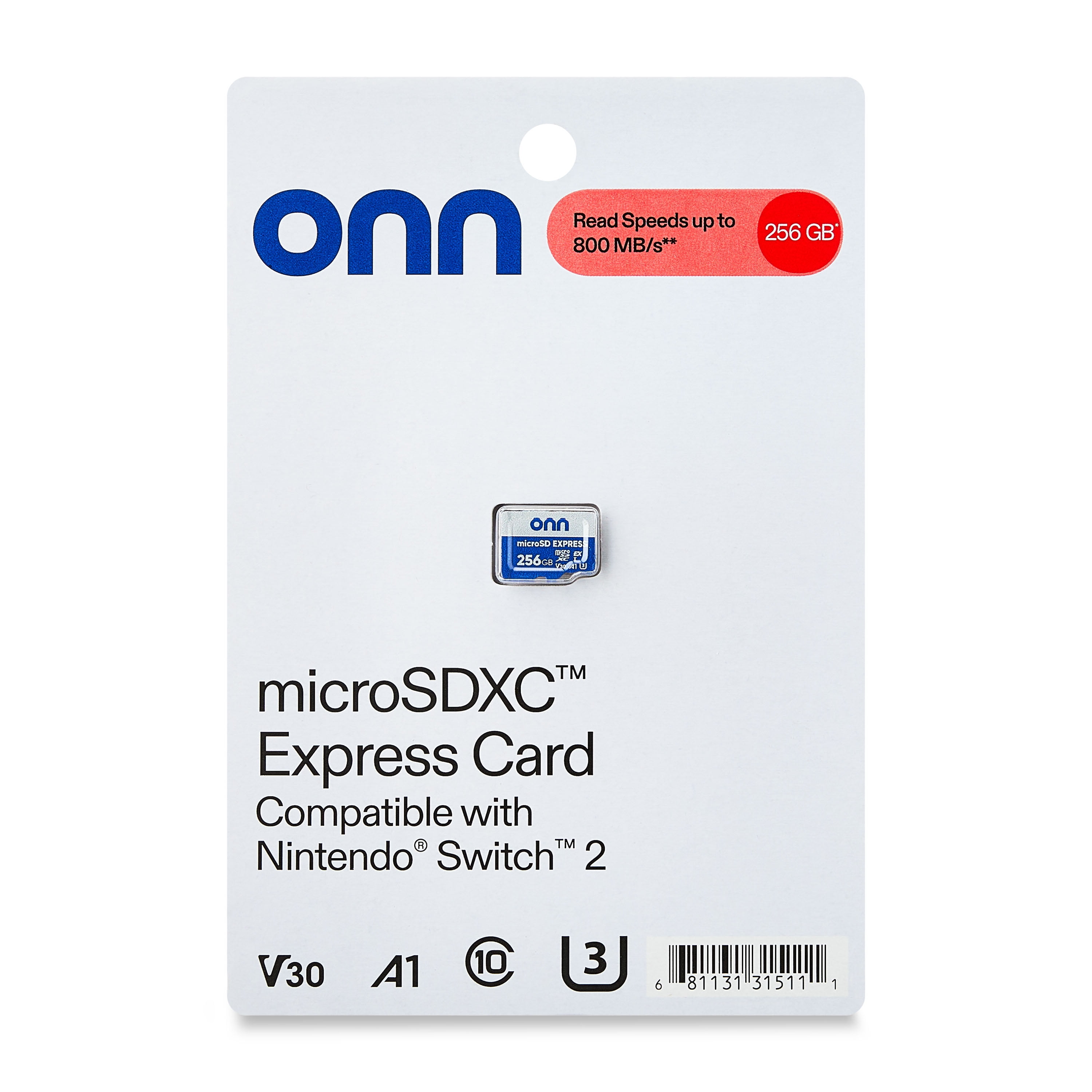 onn microSDXC Express Card, 256 GB