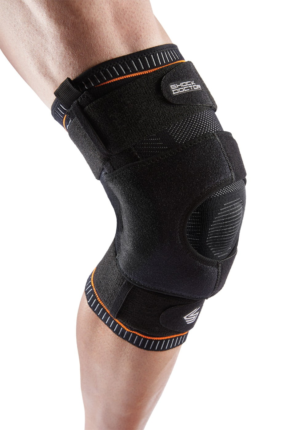 Shock Doctor Ultra Knee Support with Bilateral Hinges L Black 