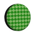thumbnail image 1 of XMXY Plaid Green Shamrocks Spare Tire Cover，Universal Waterproof Cover for Jeep RV Tire Wheel Protection 14 inch, 1 of 8
