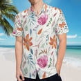 thumbnail image 5 of High Quality Hawaiian Shirts for Men Short Sleeve Aloha Beach Shirt Floral Summer Casual Button Down Shirts Blouses O29HQI, 5 of 7