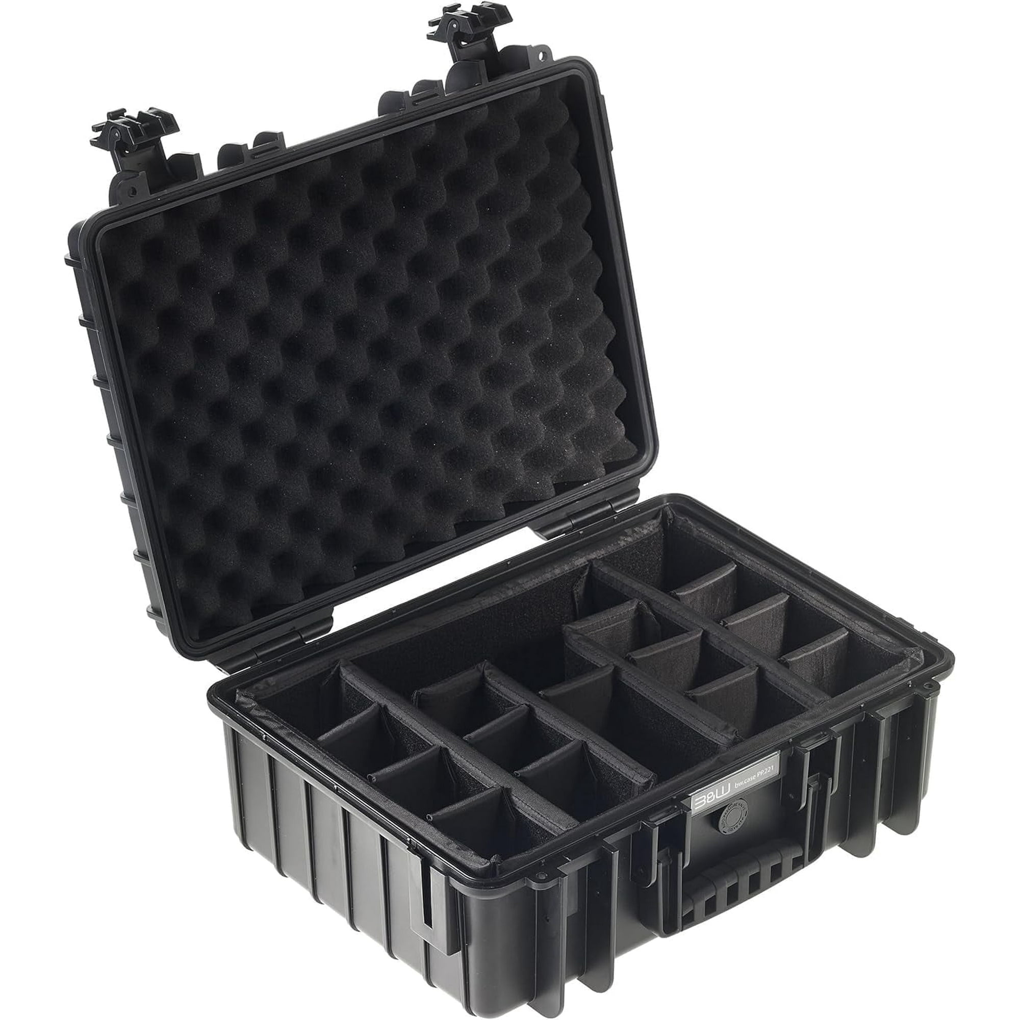 B&W Cases 5000 Black carrying strap and
