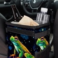 thumbnail image 6 of Starry Sky Frog Foldable Car Trash Can with Lid, Leak-Proof, and Hanging Storage Bag - Trash Can for Car and Car Trash Bin, 6 of 6