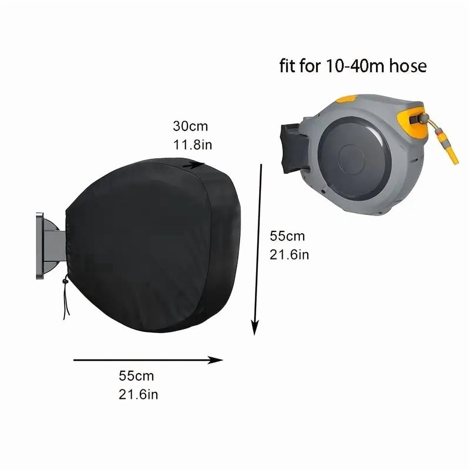Square Garden retractable Hose Reel Cover - Oxford Fabric Material - Bottom Drawstring Closure Design(Cover Only)