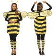 thumbnail image 2 of Disfraces de abeja para mujer, disfraz de abeja de Halloween para adultos y niños, disfraz de abejita, diadema con antenas, vestido, alas y calentadores de piernas, 2 of 5